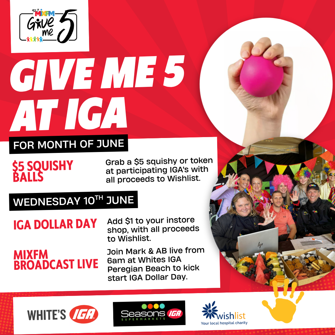 give me 5 at iga