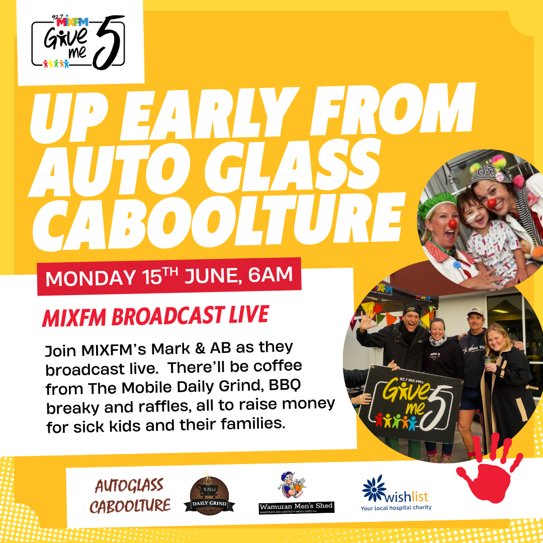 Up early from auto glass caboolture for give me 5