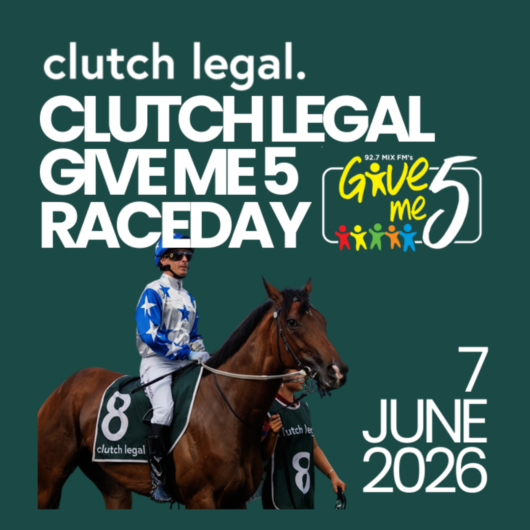 Clutch Legal race day for give me 5