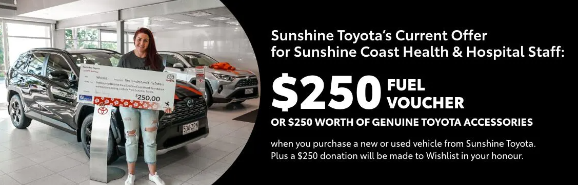 Sunshine Toyota $250 fuel voucher