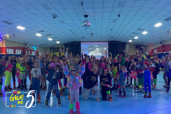 Give Me 5 80s skate night